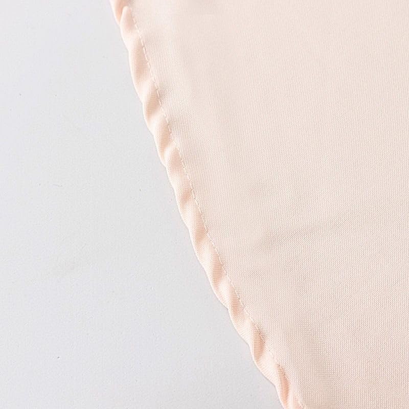 Miniatura 7 de Mantel redondo de poliéster prémium de 132 pulgadas, color rubor para bodas, fiestas, banquetes, recepciones, eventos, cocina, comedor