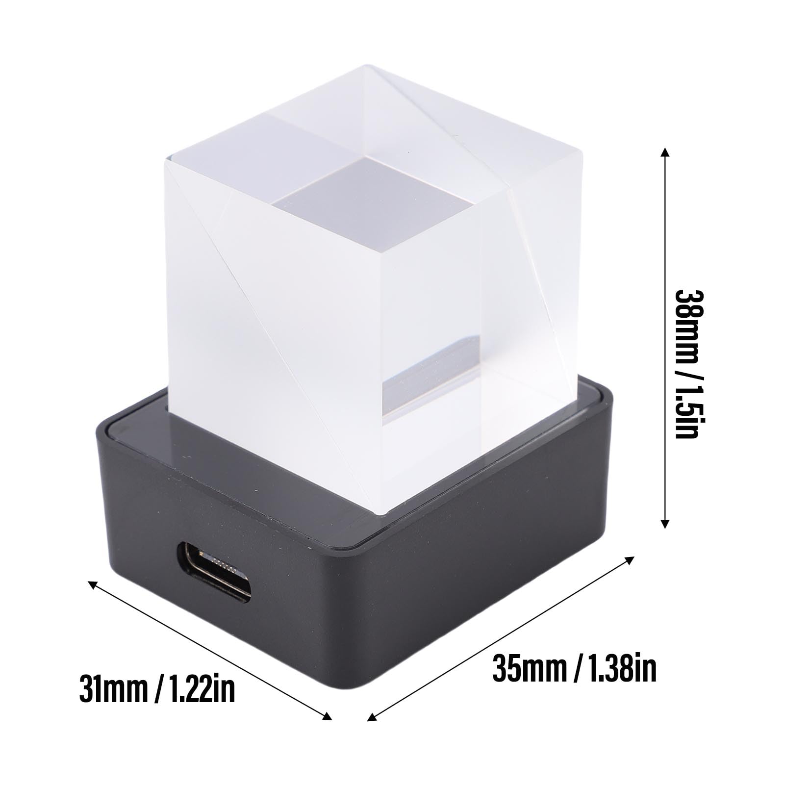 Luocute Proiettore Fotografico con Ologramma LED con Display 3D | con Libreria GIF per L'ufficio di Decorazioni per la Casa