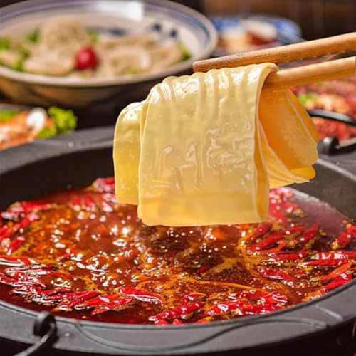 SIJIYUNLI-Tofu Skin 120g/4.23oz Dried Soybeans, Vegetarian Enthusiast, Suitable for Cold Salad or Hot Pot, Spicy Bar Ingredients, Cooking Versatile