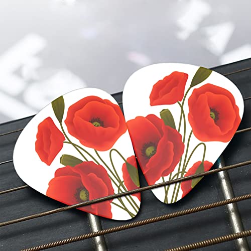 Médiators Guitare 12-Pack Fleurs De Pavot Médiators Guitare Électrique Guitare Acoustique Diverses Guitares - Les Beatles, Paul McCartney, John Lennon, RIngo Starr, George Harrison Médiators Guitare 12-Pack Fleurs De Pavot Médiators Guitare Électrique Guitare Acoustique Diverses Guitares – Image 7