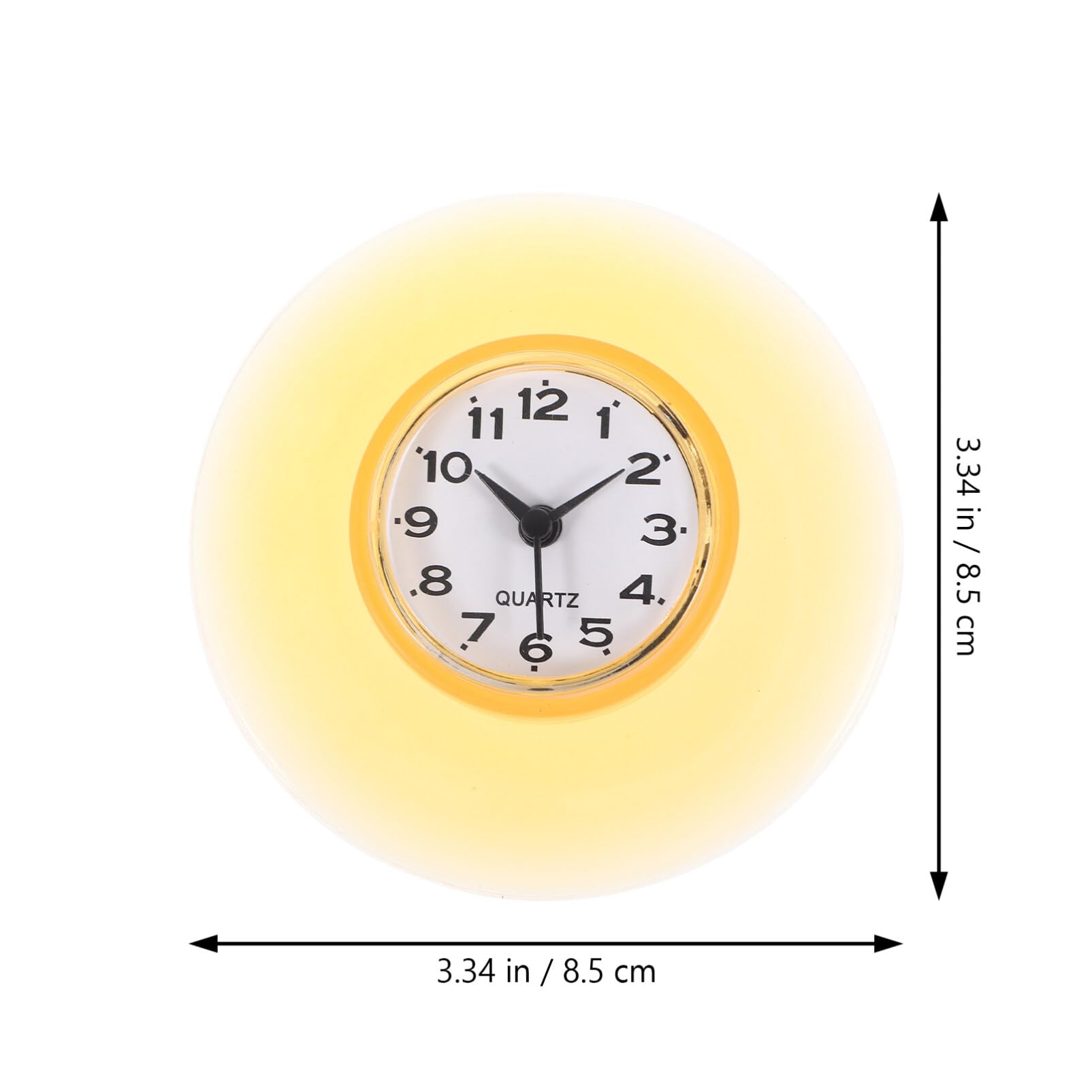 Alipis Bathroom Clock Suction Cup Silent Wall Clock for Shower Kitchen for Home Decor Easy Install Unique Design