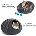 MEOWFIA Cat Cave – Premium Felt Cat Bed for Indoor Cats, Handmade 100% Merino Wool, Cat (Medium, Slate Grey)