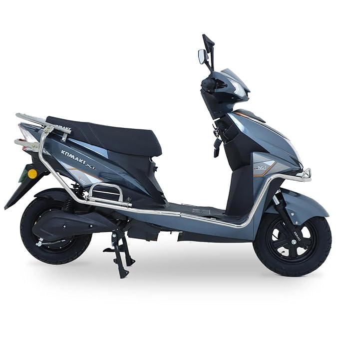 Image of KOMAKI ELECTRIC SCOOTER - X-ONE | METAL GRAY | 85+ KM RANGE ONE CHARGE | NO DRIVING LICENSE AND REGISTRATION REQUIRED | NON RTO E-SCOOTER, NO DL REQUIRED