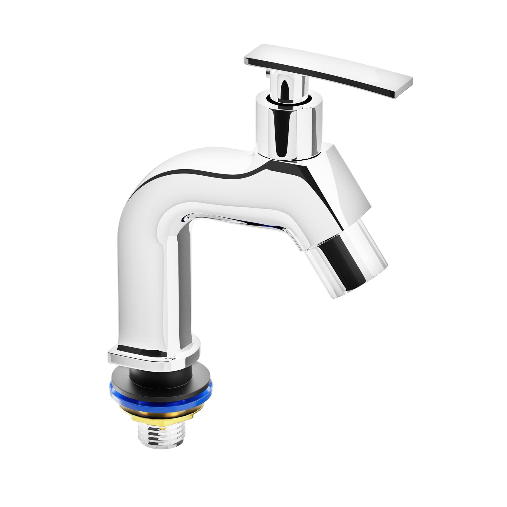 Sponsored Ad - Pixaflo META-N Brass Pillar Cock Tap for Wash Basin, Foam Flow, Chrome