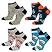 Produktbild soxo Bunte Sneaker Socken Herren Lustige Geschenke Für Männer 40 - 45 Bier/Fahrrad/Auto/Bus