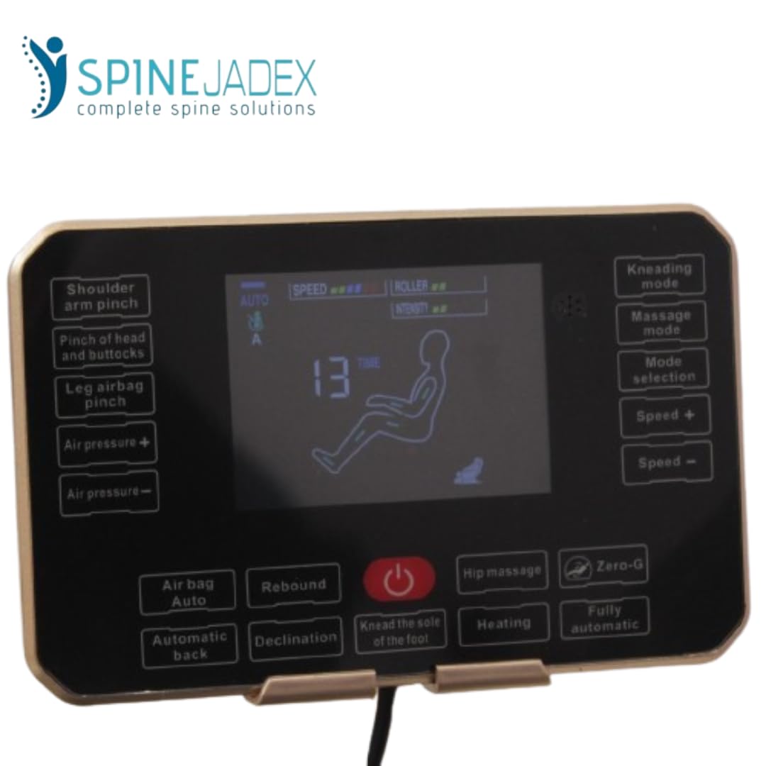 SPINE JADEX Full Body Electric Massage Chair | Zero Gravity AI Intelligent Core Manipulator Bluetooth Connectivity | Multiple Massage Modes | Full Body Airbag Massage Chair Massage Chair for Full Body at Home (3D Massage Chair, Pack of 1) SPINE JADEX Full Body Electric Massage Chair | Zero Gravity AI Intelligent Core Manipulator Bluetooth Connectivity | Multiple Massage Modes | Full Body Airbag Massage Chair Massage Chair for Full Body at Home (3D Massage Chair, Pack of 1)