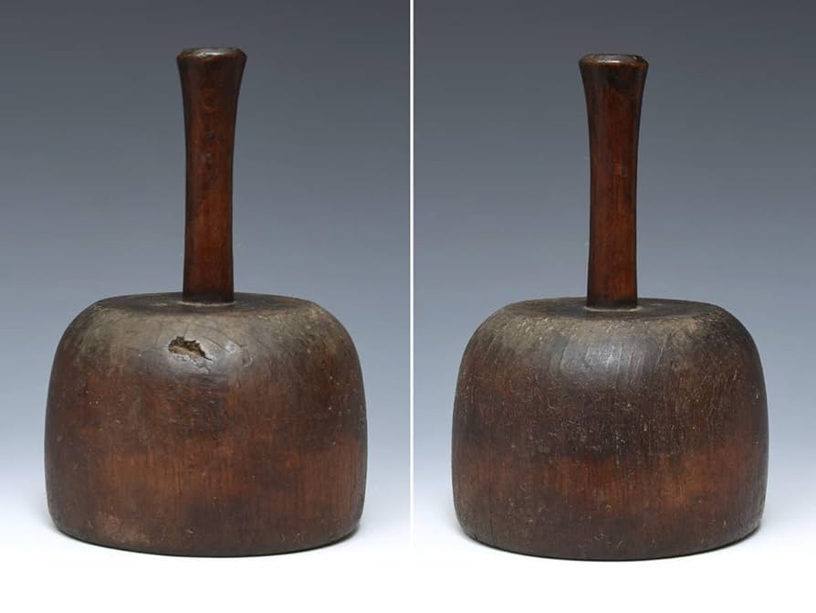 枯れた味わい　砧　きぬた　木槌　藁叩き　オブジェ.古民芸.古道具坂田.李朝 枯れた味わい 砧 きぬた 木槌 藁叩き オブジェ.古民芸.古道具坂田.李