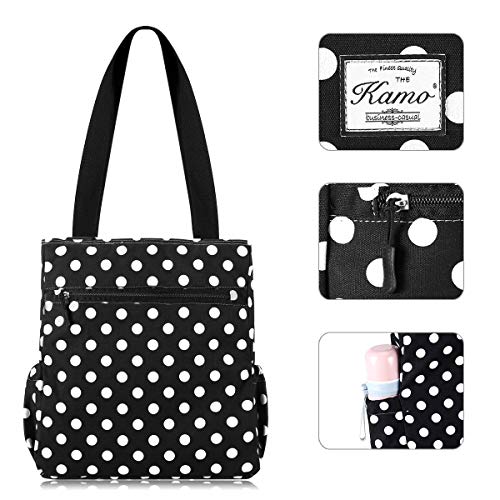 Image of KAMO Floral Tote Bag - Waterproof Lightweight Handbags Travel Shoulder Bag for Hiking Yoga Gym Swimming Travel Beach