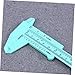 DOITOOL Plastic Caliper Gauge Lightweight Sliding Pocket Measuring Tool for Step Depth Internal and External Measurements Green Portable Ruler for Industrial and Personal Use