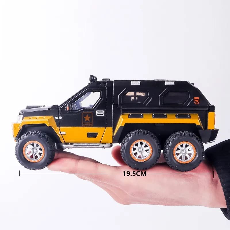Image of MTG Metro Toys & Gift - G Patton Military | 1:24 Scale | Big Size Diecast Model Metal Pull Back Toy car for Kids with Automatic Openable Doors & Light, Music Toy Vehicle for Kid 【Colors as Per Stock】