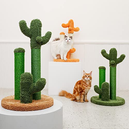 Rascador para gatos con 3 postes y bola colgante miniatura 6