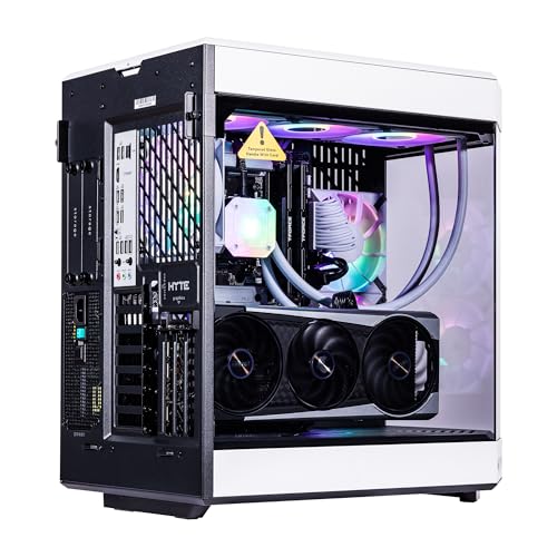 Image of Velztorm White Praetix 3D Custom Built Y60 Gaming Desktop PC (Radeon RX 7900 XT 20GB (Beats 4080) Liquid Cooled AMD Ryzen 7 9800X3D, 64GB DDR5, 8TB PCIe SSD, 1000W PSU, WiFi 7, Win 11 Home)