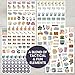 bloom daily planners Workday Essentials Planner Stickers - Productivity Variety Pack for Business Professionals - 8 Sheets / 802 Stickers - Meetings, Deadlines, Payday Icons for Work & Office