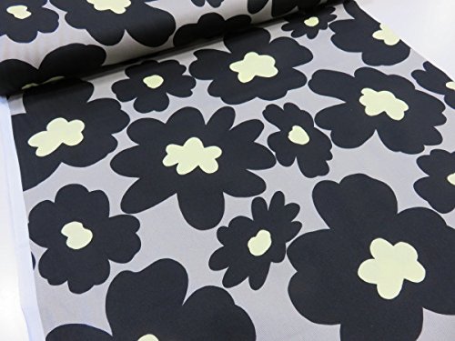 大きな黒い花柄　冬生地 大きな黒い花柄 冬生地 【公式通販】