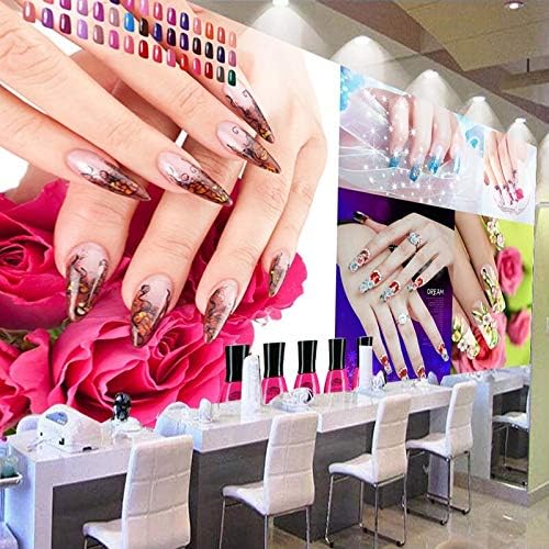 Amazon カスタマイズされた3d写真の壁紙現代のファッション美容ネイル化粧品店の背景壁の装飾ポスター壁画の壁紙 90cm W 50cm H 壁紙