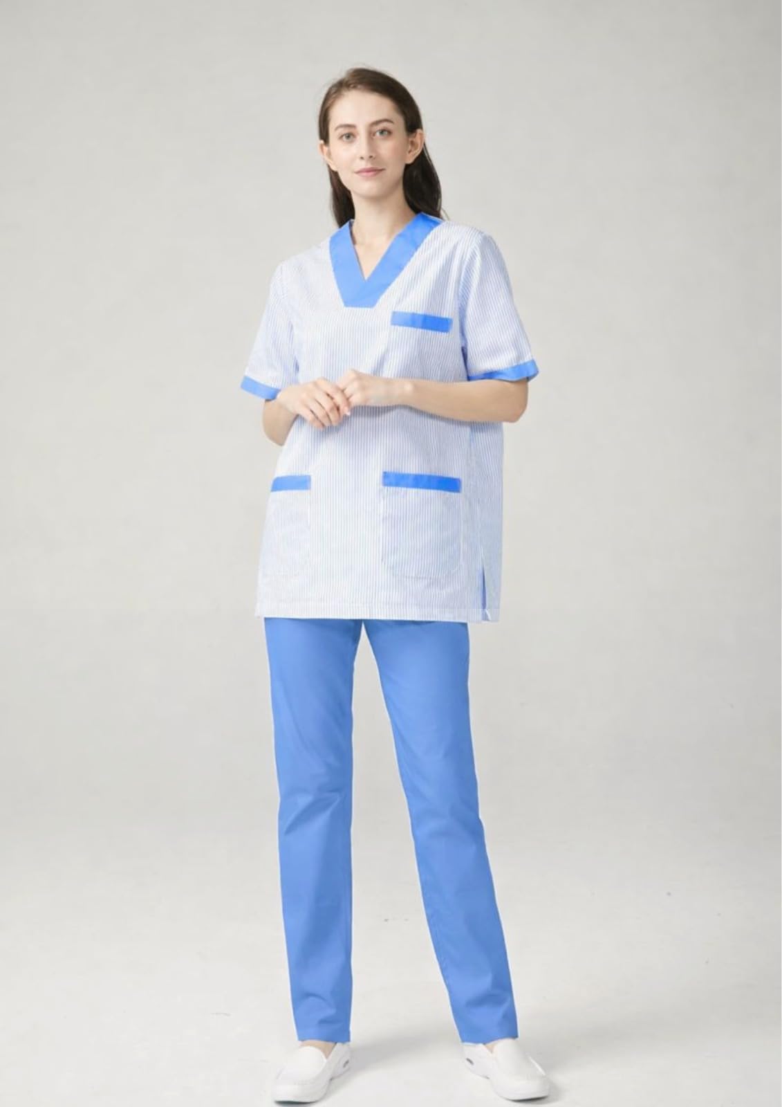 Victory Camisa Sanitario Unisex Raya Profesional Transpirable Con Elastico T817