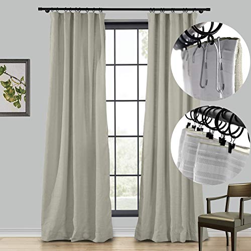ChadMade Cortinas Opacas Dormitorio Gris