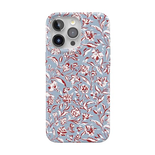 Casely iPhone 15 Pro Case | Coastal Carolina | Painted Flowers | Compatible with MagSafe | Classic Ultra Thin Design