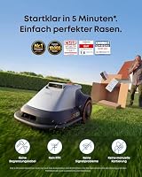 eufy E18 Mähroboter ohne Begrenzungskabel, bis 1200m², ohne RTK & Signalausfälle, TrueVision Technologie, GNSS, Präzisionsrandschnitt, Hindernisvermeidung, App-Steuerung, tierfreundlich & igelsicher – Ansicht 2