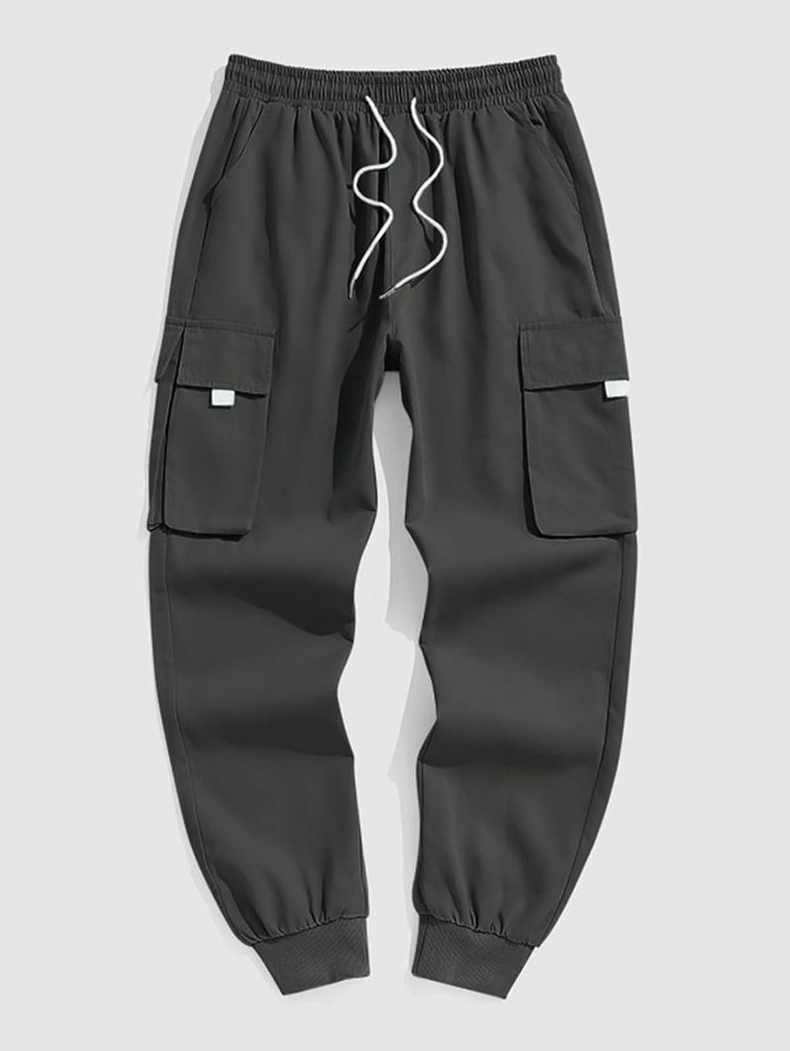 ZAFUL Men's Streetwear Cargo Pants with Flap Pockets & Drawstring Elastic Waist - Casual & Techwear Joggers - Image 4