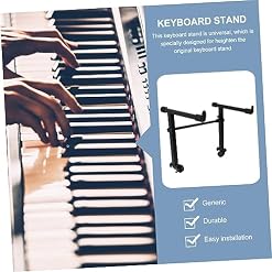 NULYLU 1 Jeu Support Pour Clavier Électronique Supports De Clavier Support De Clavier Électronique Stand De Pianos Support De Piano Extension Du Support De Clavier Instrument Le Fer Black - Les Beatles, Paul McCartney, John Lennon, RIngo Starr, George Harrison NULYLU 1 Jeu Support Pour Clavier Électronique Supports De Clavier Support De Clavier Électronique Stand De Pianos Support De Piano Extension Du Support De Clavier Instrument Le Fer Black – Image 7