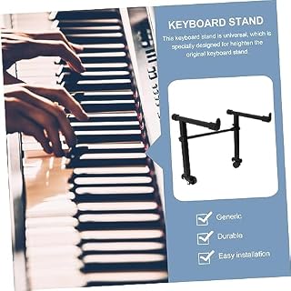 NULYLU 1 Jeu Support Pour Clavier Électronique Supports De Clavier Support De Clavier Électronique Stand De Pianos Support De Piano Extension Du Support De Clavier Instrument Le Fer Black - Les Beatles, Paul McCartney, John Lennon, RIngo Starr, George Harrison NULYLU 1 Jeu Support Pour Clavier Électronique Supports De Clavier Support De Clavier Électronique Stand De Pianos Support De Piano Extension Du Support De Clavier Instrument Le Fer Black – Image 7