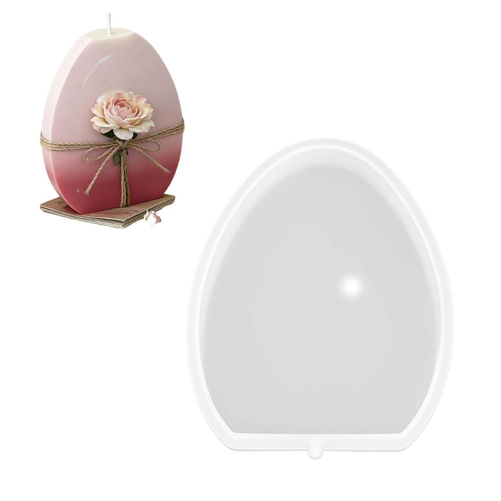 Lerpwige Flexible Silicone Easter Eggs with Easy Releases Designs for Crafting Sturdy Detailed Home Easter Decoration