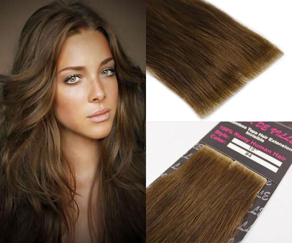 Extension Capelli Umani Russian Remy Tape In, 20 Pezzi, Biondo Balayage, Fenicy