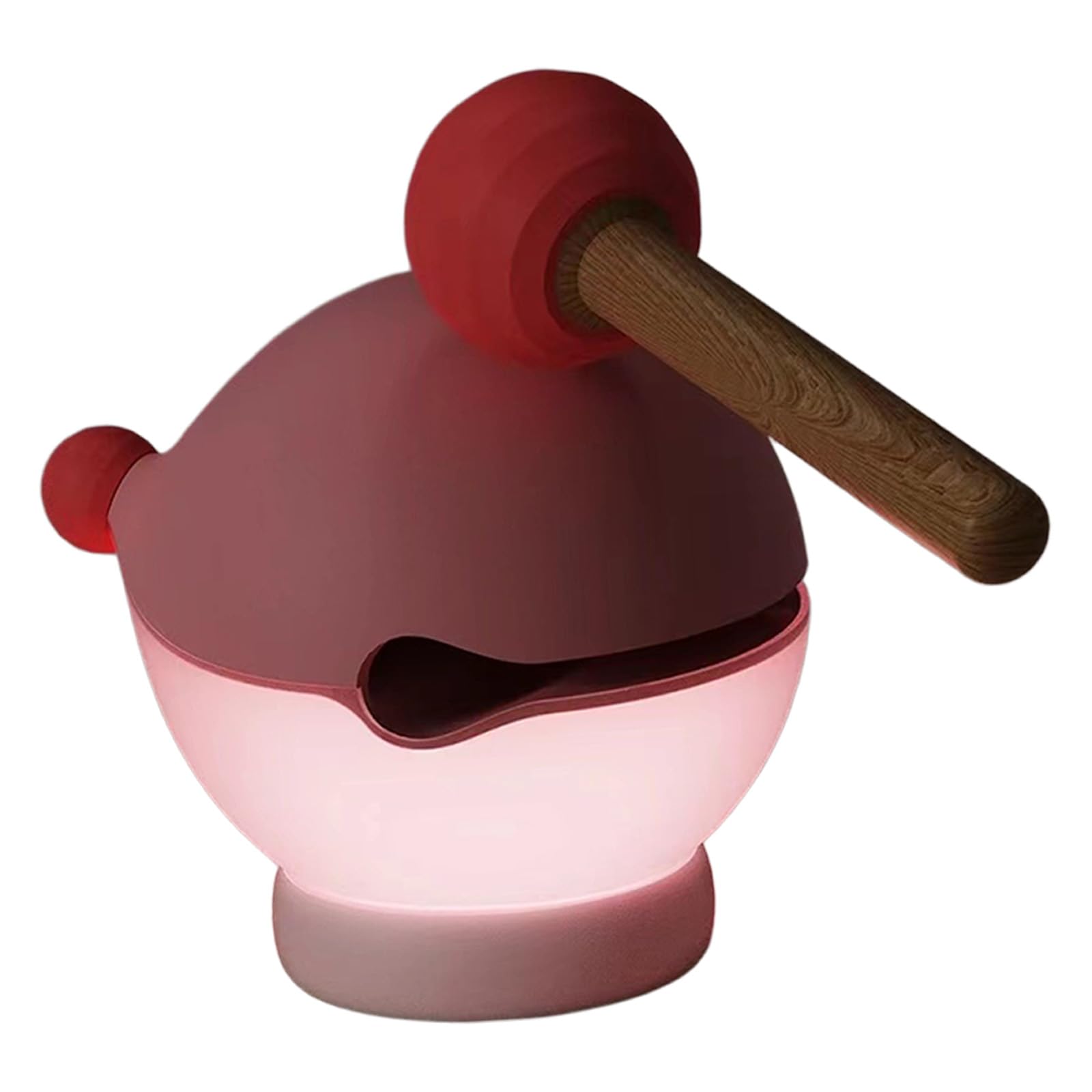 TQUXNGA Touch Activated Wooden Shape Night Light with Gentle Glow for Bedroom Nursery and Travel Night Light