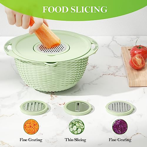 Edelstahl Sieb Set mit Rührschüssel - Rostbeständiges Küchensieb für Nudeln, Obst & Gemüse - Spülmaschinenfest für Kochen & Meal Prep
