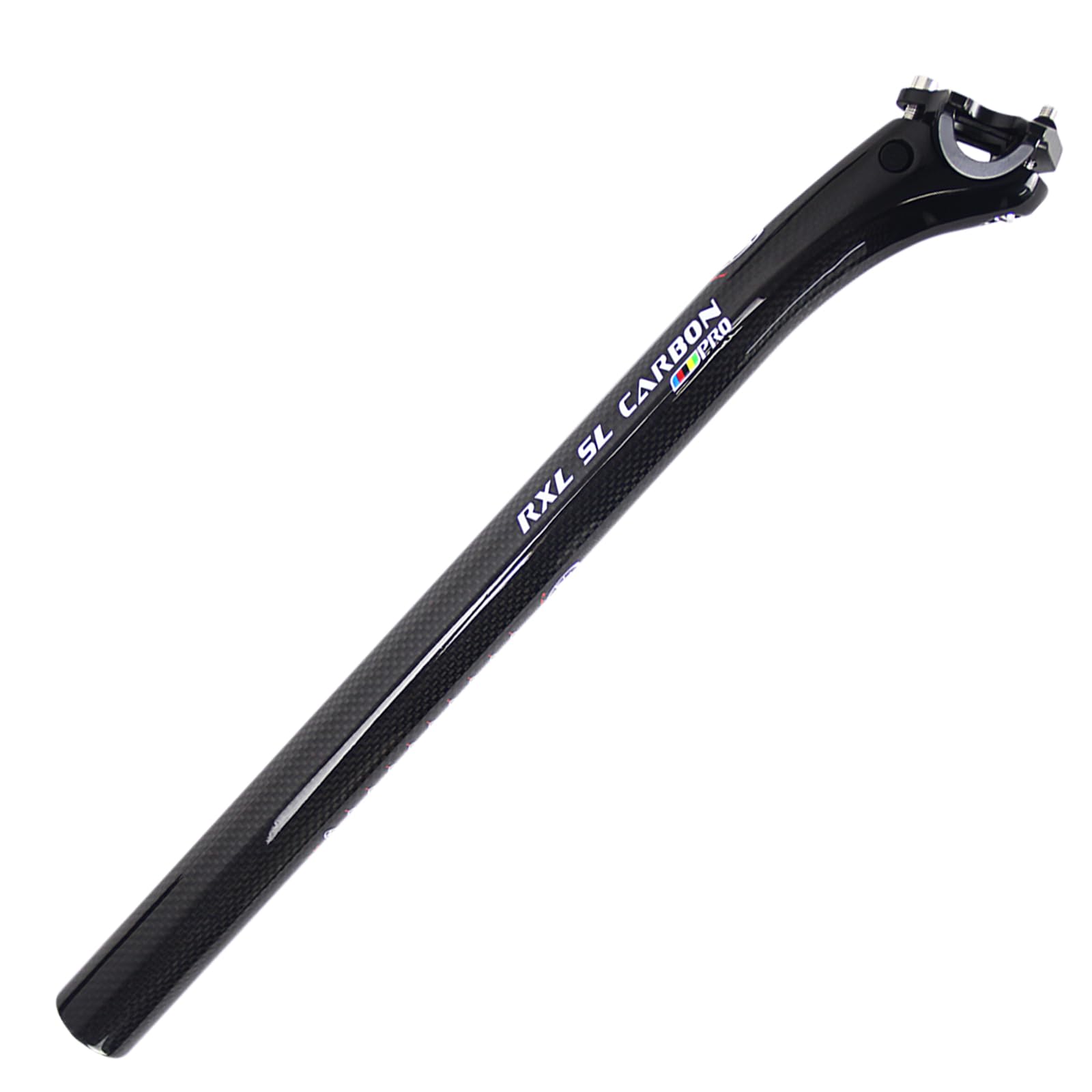 RXL SL tija Bicicleta Carretera Tubo de Asiento de Bicicleta tija Carbono MTB 3K Mate/Brillante 27.2/30.8/31.6mm Offset 25mm
