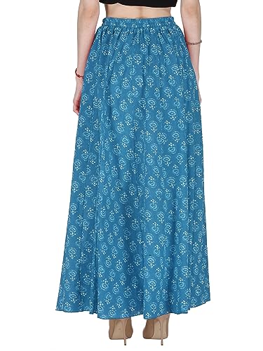 Image of Sttoffa Cotton Printed Women Wear Maxi Long Skirt 40 inch inch Full Length