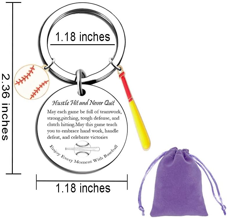 Baseball Keychain gift Party Favors Cool Gifts with accessories baseball mini backpack key chain for Coach team Players and Baseball enthusiast Team Gift baseball charms - Image 6