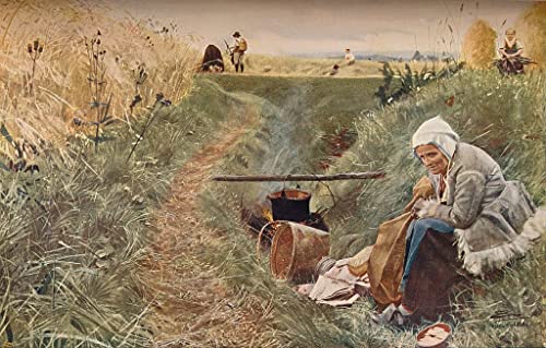 Tableau Notre pain quotidien par Anders Leonard Zorn impression sur toile 60x90cm