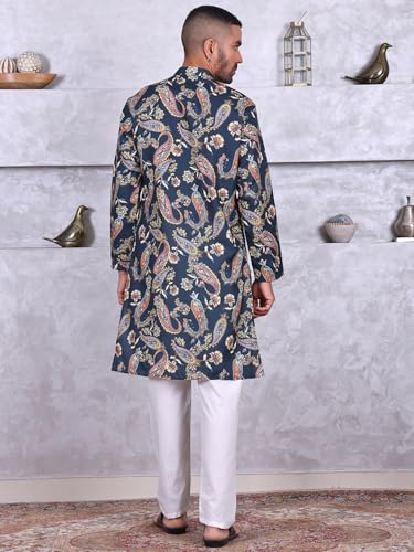 Image of MANQ Men Ethnic Motif Kurta - Occasion Outfit