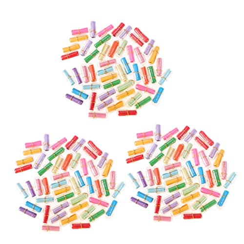 EXCEART 150stücke Mini Wunschflaschen Aus Kunststoff Klare Freundschafts-wunschflasche Mischfarben Transparent Für Dekoration Und