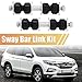 X AUTOHAUX 2pcs Front Sway Bar Links K5342 Suspension Stabilizer Bar Link for Buick Lacrosse for Chevrolet Impala Venture for Oldsmobile Silhouette 10285683