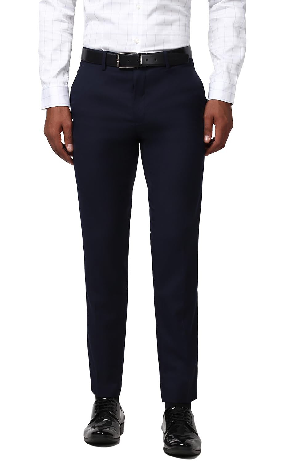 peter england Men Mid Rise Work Slim Fit Utility Pants-picture-45