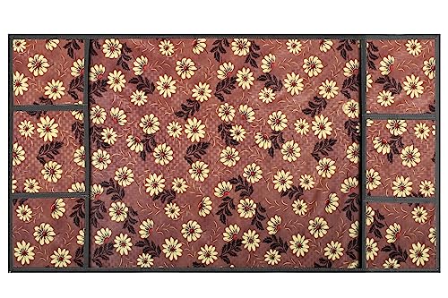 Image of Stylista Refridgerator top Cover Suitable for Samsung RR23C2E35NK /HL, 215 Liter Fridge, Dimension (WXD) 71x109 CM, Sprig Pattern Brick