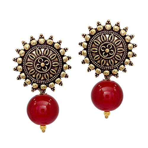 See full amazon price history chart for V L IMPEX Sun Shape With Maroom Color Beads Gold Oxidized Plated Stud Drop Earring For Girls V L IMPEX Sun Shape With Maroom Color Beads Gold Oxidized Plated Stud Drop Earring For Girls (B074PXGZ58) Amazon Price History, Amazon Price Tracker