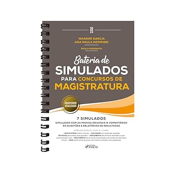 Capa do livro Bateria de Simulados para Concursos de Magistratura - 1ª ED - 2023