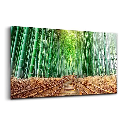 Verre d'art pour l'intérieur Wallfluent 100x50cm, peinture décoration murale paysage soleil