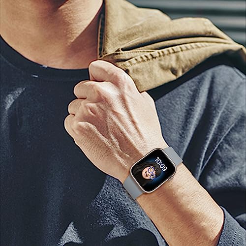 Image of 8 Pack Bands Compatible with Apple Watch Band 38mm 40mm 41mm 42mm 44mm 45mm 46mm 49mm for Women Men, Soft Silicone Sport Strap for iWatch Series Ultra 11 10 9 8 7 6 5 4 3 2 1 SE /SE 2nd /SE 3nd