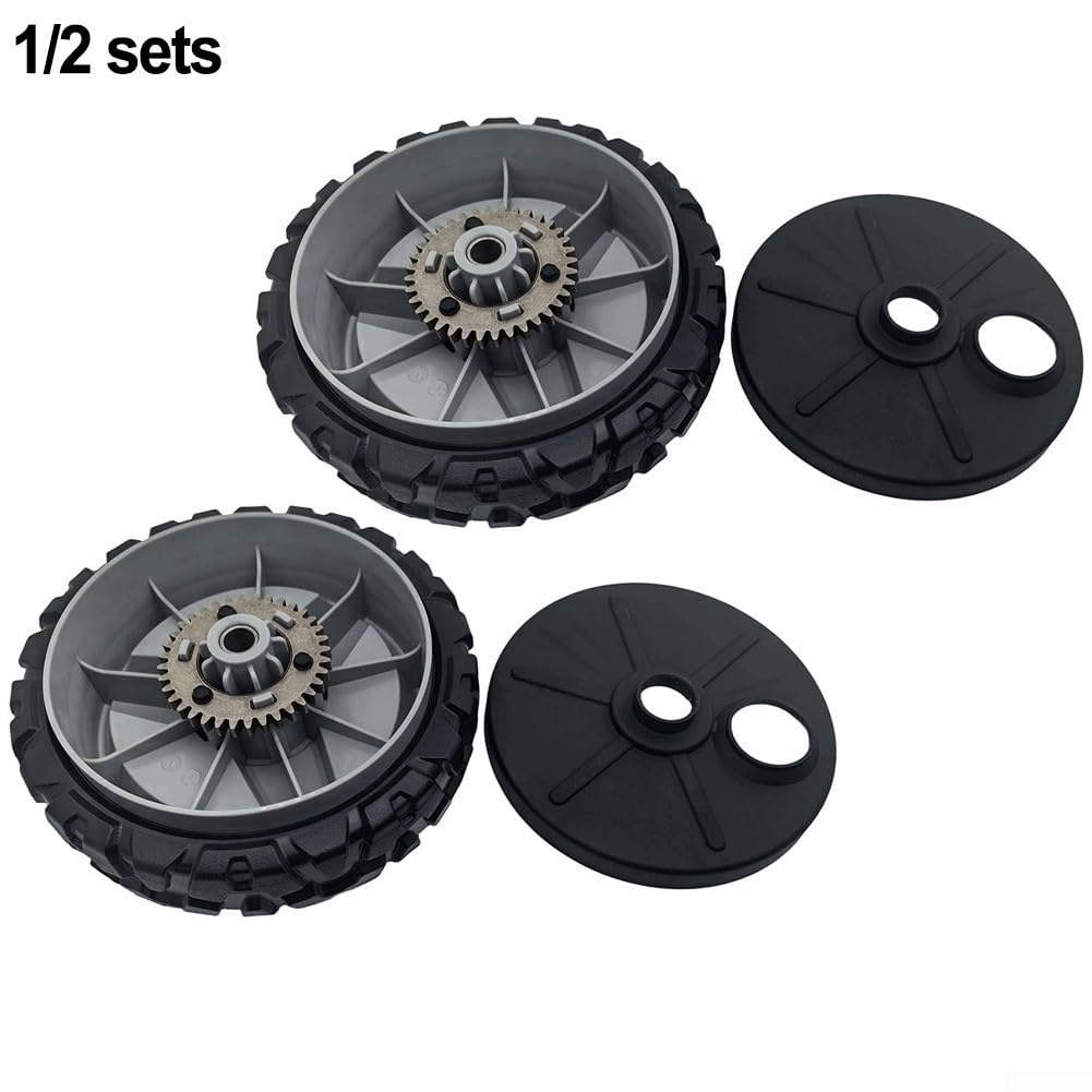 Ruedas de transmisión de repuesto de 8 pulgadas para cortacéspedes Honda Walk Behind incluyendo HU625AWD HU775AWD HU675AWD LC356AWD 917384590 917384591 y (4 piezas)