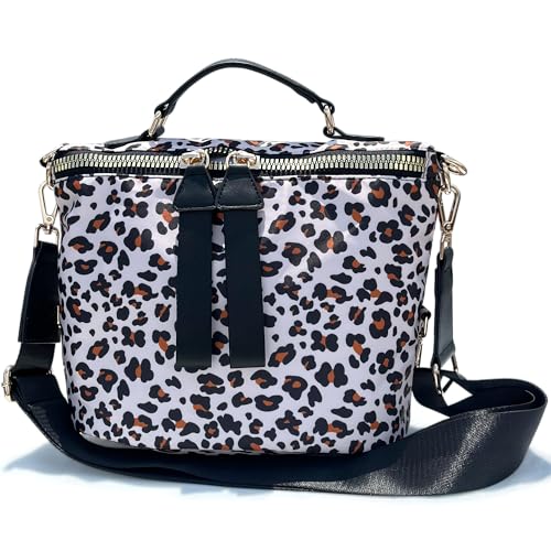 Image of Women's Crossbody Bag - Soft Cloth Shoulder Bag, Lightweight Waterproof Purse, Stylish Slash-Proof Casual Bag
