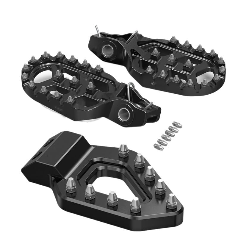 Pédales moto antidérapantes pour Stark Varg MX EX plaque frein incluse