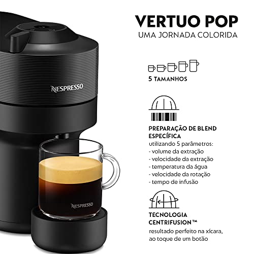 Nespresso Cafeteira Vertuo Pop Preta 110V