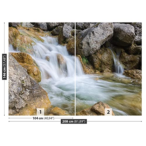 Papier peint moderne cascade Tulup 208x146cm pour masquer les murs usés - 6