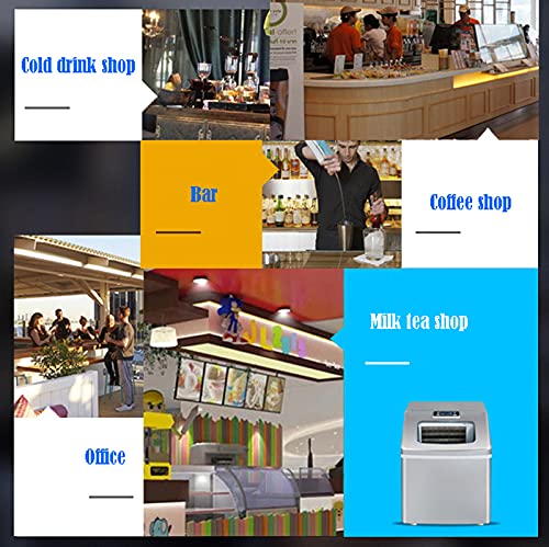 MHGD Elektrische Eismaschine, tragbare Eiswürfelmaschine, Tisch-Eismaschine, Selbstreinigungsfunktion, einfach zu… – Bild 3