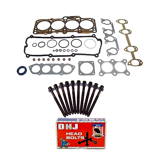 Image of DNJ HGB811 Engine Cylinder Head Gasket Set with Head Bolt Kit, Complete Repair Set for 2001-2006 Volkswagen Beetle 2.0L 1984cc 121cid L4 SOHC